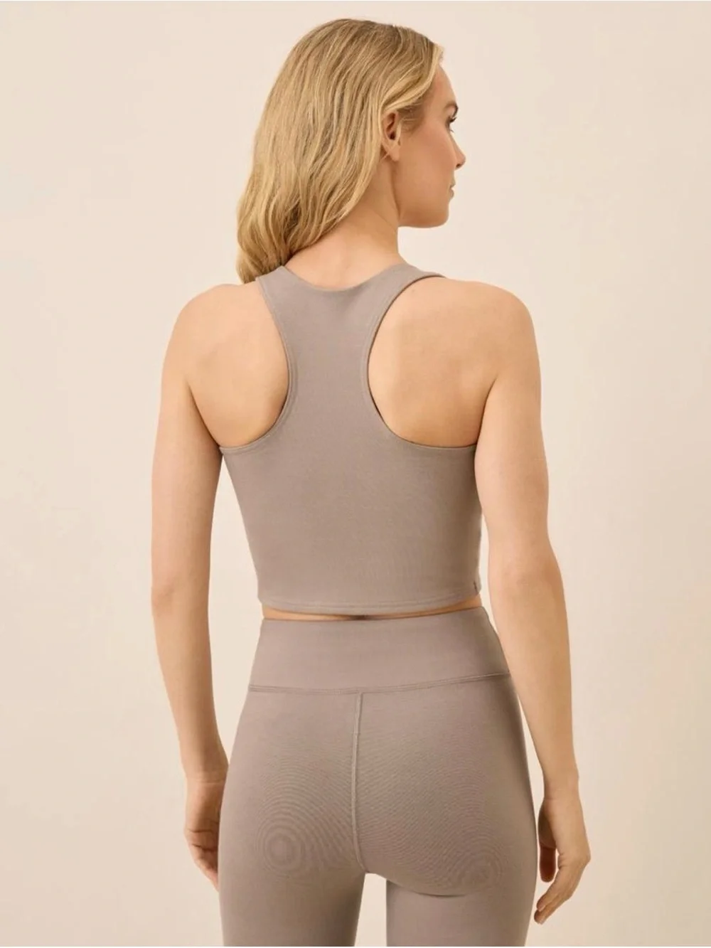 ‼️EUC: Pact Organic Taupe Racerback Bra Top - L